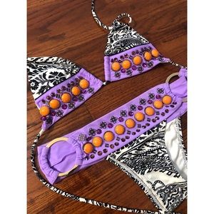 Victoria’s Secret embellished two piece swimsuit